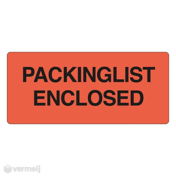 Shipping en attention labels -  PACKINGLIST ENCLOSED