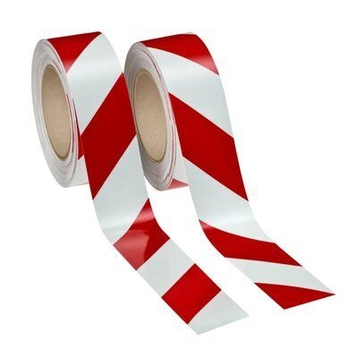 Reflecterende tape - Refl. tape 3M 50 mm x 25 mtr rood/wit