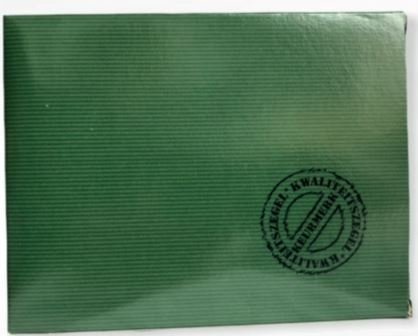 Brievenbus- en postdozen - Brievenbusdoos groen met streep 12.5 x 2.5 x 16 cm MA 447 875