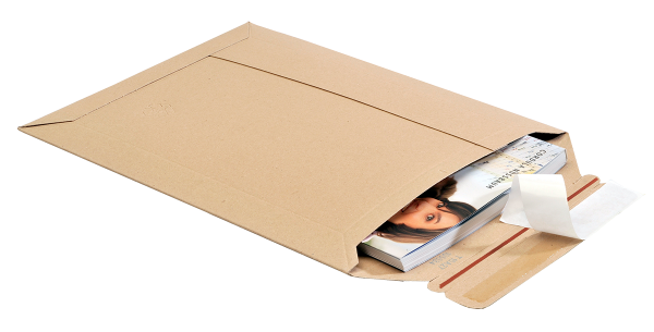 Kartonnen enveloppen - Massief kartonnen envelop 17.5 x 25 cm A5+ BRUIN à 100 st