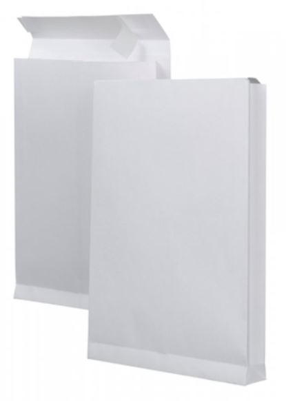 Post enveloppen - Envelop met inslag 26.2 x 37.1/3.8 cm wit à 125 st
