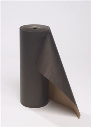 Inpakpapier - Rol gekleurd Zwart/bruin 50 cm br. x 400 mtr 50 gr