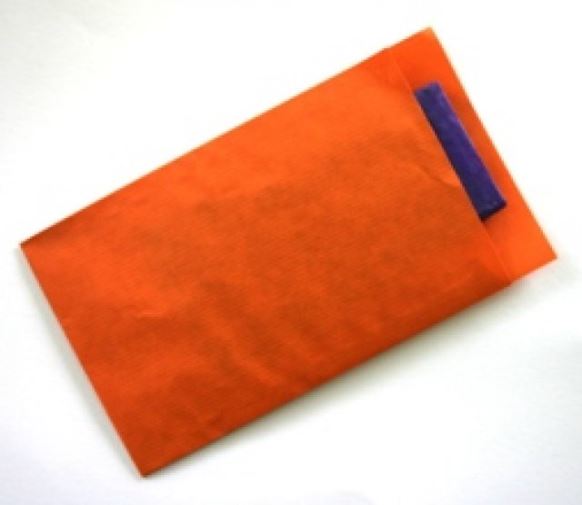 Papieren zak oranje 7 x 13 cm à 1000 st