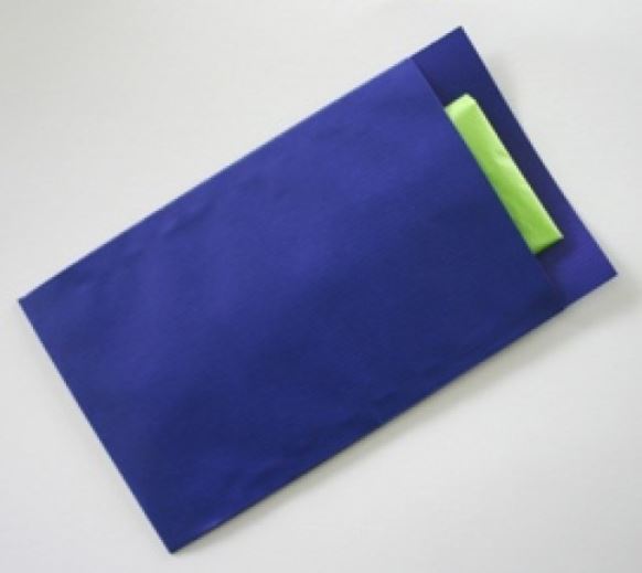 Papieren zak donkerblauw 7 x 13 cm à 1000 st