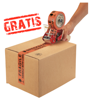 Waarschuwingstape - GRATIS handafroller bij 144 rol tape PVC (50 mm x 66 mtr)