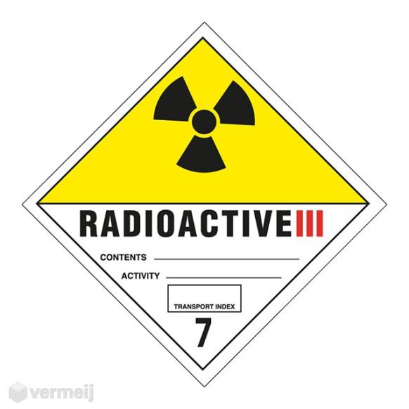 ADR etiketten -  ADR 7.2 Radioactive II PP