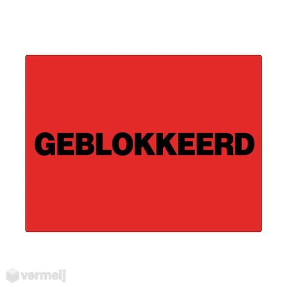 Shipping en attention labels -  GEBLOKKEERD