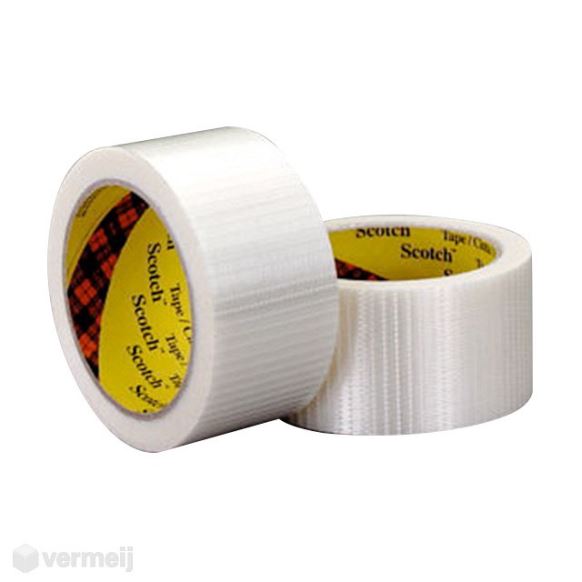 Versterkt tape - Kruislings versterkte tape 50 mm x 50 mtr Scotch 8959