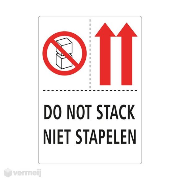 Shipping en attention labels -  DO NOT STACK
