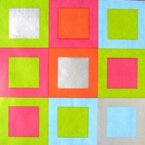 Papierrollen - Rol gekleurd, gekleurd vierkant 50 cm x 200 mtr