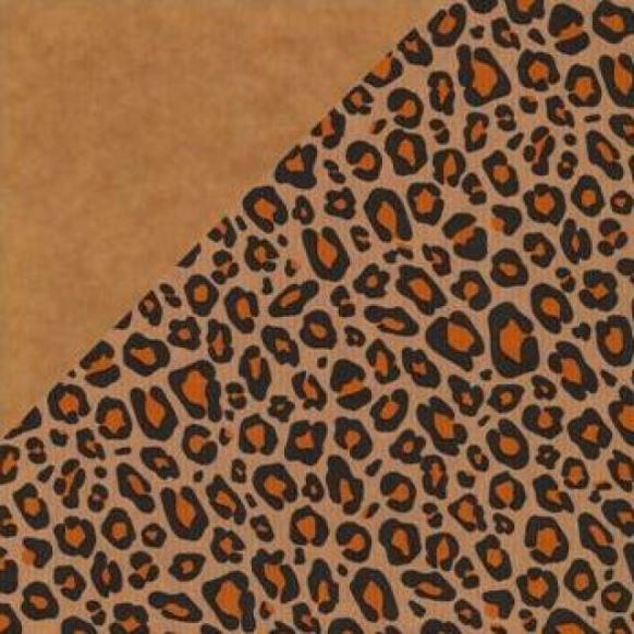 Papierrollen - Rol gekleurd, tijgerprint 50 cm x 200 mtr