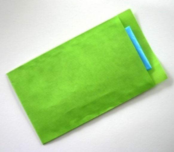Papieren zakken -  Papieren zak groen