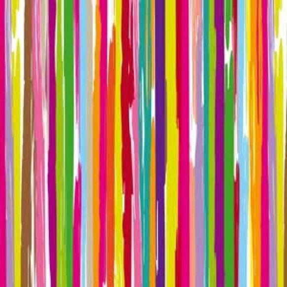 Papierrollen - Rol gekleurd, glossy met gekleurde strepen 50 cm x 200 mtr