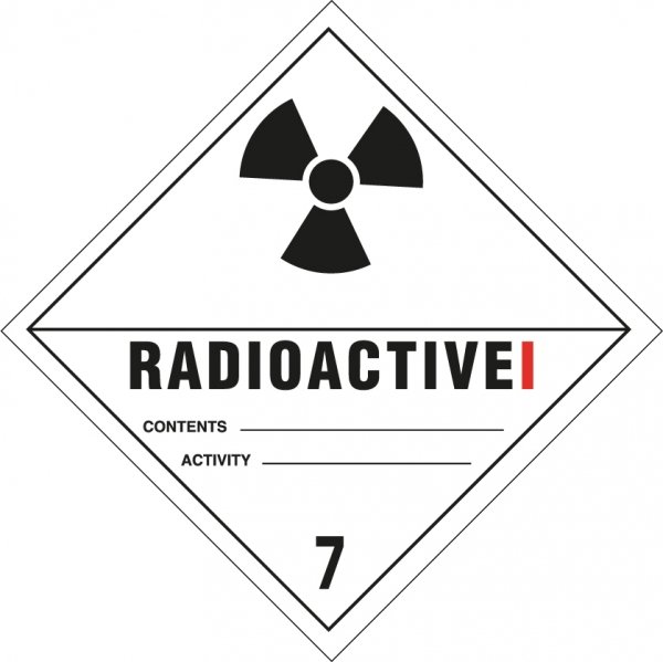 IMO etiketten -  IMO/IATA 7.1 Radioactive I PP