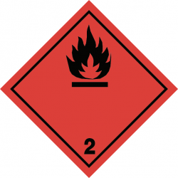 ADR etiketten -  ADR 2.1 Flammable gas PP