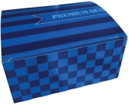 Massieve en duplex dozen - Massieve doos blauw 12.5 x 10.5 x 6 cm MA 713 400