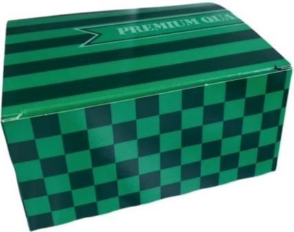 Massieve en duplex dozen - Massieve doos groen 12.5 x 10.5 x 6 cm MA 713 400