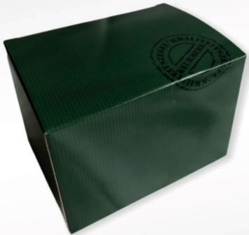Massieve en duplex dozen - Massieve doos groen met streep 11 x 8 x 8 cm MA 713 500