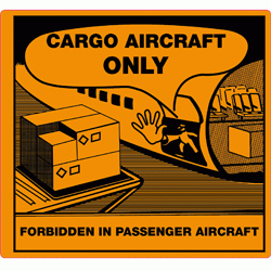 IATA etiketten -  IATA Cargo aircraft only PP