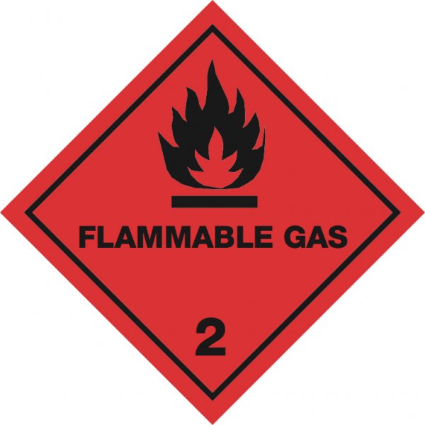 IATA etiketten -  IMO/IATA 2.1 Flammable gas PP