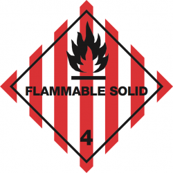 IATA etiketten -  IMO/IATA 4.1 Flammable solid PP