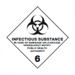 IMO etiketten -  IMO/IATA 6.2 Infectious substance PP