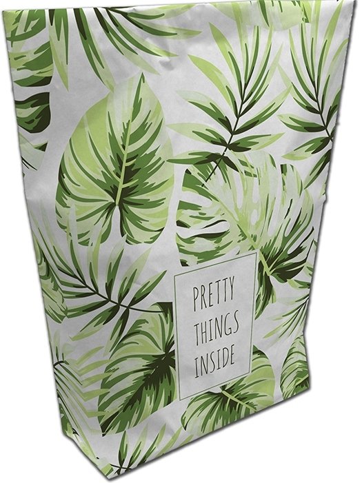 Papieren zakken met decoratieve bedrukking -  Pretty Things groen