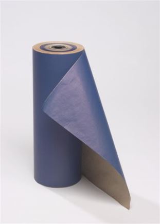 Inpakpapier - Rol gekleurd Blauw/bruin 50 cm br. x 400 mtr 50 gr