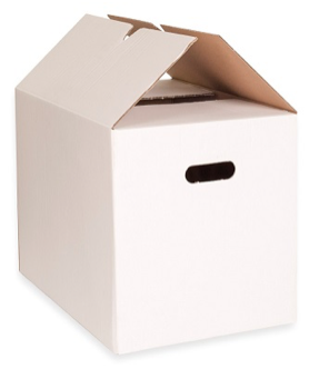 Verhuisdozen - Kartonnen doos wit 38.3 x 30.1 x 24.5 cm EW verhsds 20