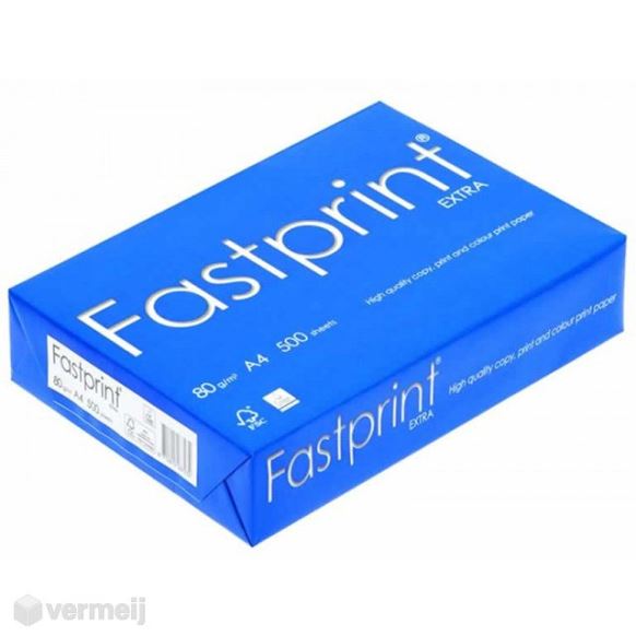 Printpapier - Papier Fastprint EXTRA A4 WIT 29.7 x 21 cm 80 gr. à 5 pak